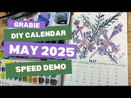 @grabieofficial DIY Watercolor Calendar May 2025 Speed Paint