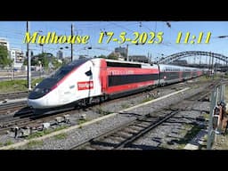 TGV Lyria partant de Mulhouse.