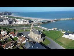 Dieppe Notre Dame Church or Chapelle Notre-Dame de Bonsecours BY DRONE! - Dieppe France - ECTV
