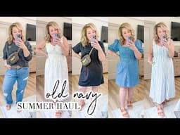 OLD NAVY SUMMER CLOTHING HAUL AND TRY ON // CHARLOTTE GROVE FARMHOUSE