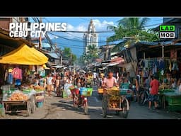 Walking in Cebu, Philippines 🇵🇭  | 4K HDR Carbon Market and City Center Walking Tour