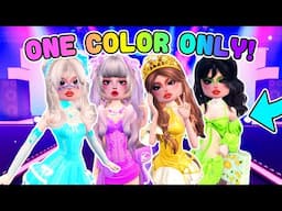 STYLE SHOWDOWN But *ONE* Color Challenge in Dress to Impress on Roblox