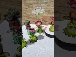 Flores super criativas! #sustentabilidade #flores #flowers #artesanato #decor #craft #façavocêmesmo