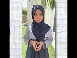 Inaya Atif Malik from The Learning Space  shining bright in the Sitarey Competition! #sitarey