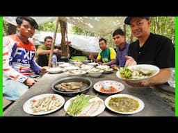 បទពិសោធន៍ថ្មីជាមួយជនជាតិដើមភាគតិចគួយនៅជាំពេន រសជាតិម្ហូបគួយ ភ្លក់បន្លែនិងផ្លែឈើព្រៃ ជាពិសផ្លែគុយ។