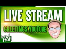 LIVE WITH PROF HOFF!! LETS HANG OUT