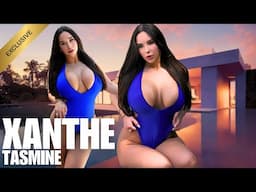 NEW 😈 Swimsuit Model Xanthe in Bold Blue 4K EXCLUSIVE