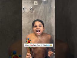 Kids VS Parents - When Kids Take Time To Take Bath 😂 #Shorts #mohakmeet