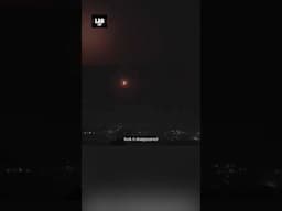 UFO Leaves Glowing Trail Before Vanishing! #shorts  #lab360
