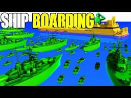 Army Men Ship Boarding of MEGA-FORTRESS Battle Ship! - Attack on Toys