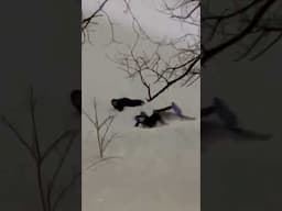 When snowstorm, toboggan. ￼🌨️🛷