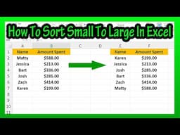 How To (Numerically) Sort Smallest To Largest In Excel Explained
