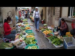 Cambodian Street Food Market @Tuol Sangke - Fresh Fruit, Vegetable & More Foods In Market