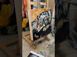 Today I made a practice mini wolf to prepare my nerves for tackling this piece large.