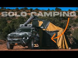Solo Desert Camping | 4x4 CO Tent Annex