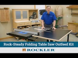 Rockler Rock-Steady Folding Table Saw Outfeed Kit
