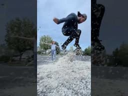 Skating on 1,000 FLOWERS with ADLEY!!  a creative idea that was REALLY fun!