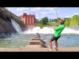 BIGGEST ONE OF MY LIFE Was Under This RAGING SPILLWAY! -- Massive PB and Surprise Catch!!!!