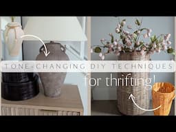 Tone-Changing DIY Techniques for Thrift Flips ROUNDUP / Change the Color of Wood, Vessels, Florals +