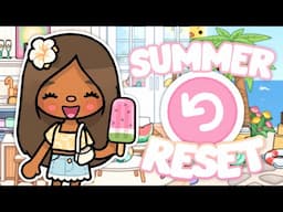 Resetting MY TOCA WORLD FOR SUMMER! ☀️ | with voice 🔈 | Toca Life World Roleplay