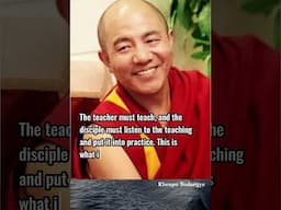 The true meaning of "following the teacher"