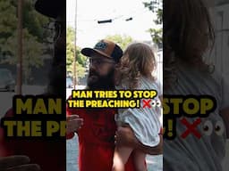 😳❌🏳️‍🌈 MAN TRIES TO STOP THE PREACHING!