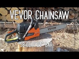 How good is a VEVOR Chainsaw?  Unboxing, setup and demo