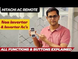 Hitachi Ac Remote Settings | Hitachi Ac Remote Buttons | Hitachi Ac Remote Functions In Hindi