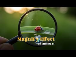 How To Add Maginify Effect On Filmora 14