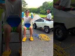 $1000 CYBER TRUCK VS CARTER SHARER TEST🚒🚀 #tesla #cybertruck #rccar #comedy #funny #shorts #usa