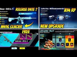 BGMI M416 GLACIER RELEASE DATE? | A14 RP | FREE AKM UPGRADE GUN | A14 ROYAL PASS | M416 GLACIER