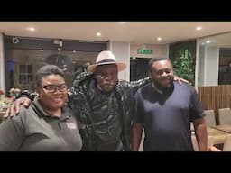WE BOUGHT EGUSI SOUP AND HOT POUNDED YAM AT APATA,  LUTON, UK.