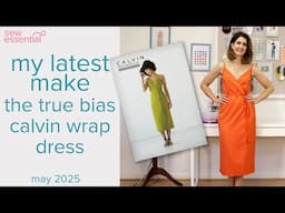 My Latest Make - The True Bias Calvin Wrap Dress