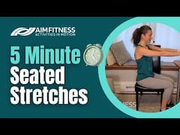 5 Minute Seated Stretches | For Back Pain | Chair Exercises For Seniors