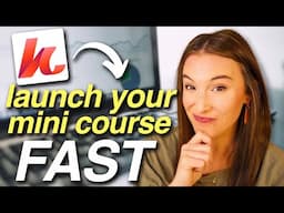 HOW TO LAUNCH A MINI COURSE IN 2025 🚀 | Create + Sell Your Online Course