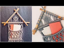Tutorial Macrame House Pocket