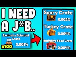 Spinning TOILET TOWER DEFENSE WHEEL of CRATES 100+ TIMES....