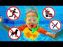 Kids learn safety rules in the pool