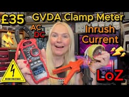 GVDA Clamp Meter Multimeter - Let's Test AC & DC Current, Inrush And LoZ Ghost Voltage Test!