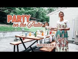 Patio Party at my 14 foot picnic table! mini loaves, fresh pressed juice, summer menu | Host with me