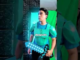 Entré a MINECRAFT con efectos visuales 🤯😱 #minecraft #minecraftmovie