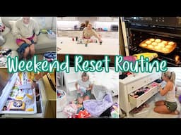 PRODUCTIVE WEEKEND RESET ROUTINE / CLEANING, COOKING AND PREPPING FOR THE WEEK
