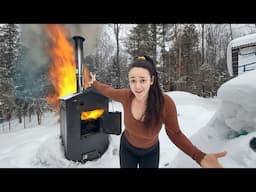 🔥 Wood Gas Explosion! Fixing My Outdoor Wood Boiler Disaster