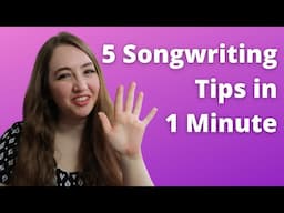 5 Songwriting Tips in 1 Minute #shorts