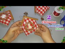 2 New Economical Christmas Showpiece idea from simple materials | DIY Budget Friendly craft idea🎄