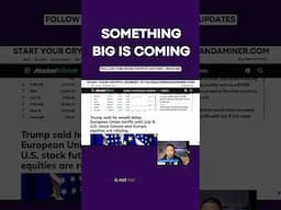 Something big is Coming! #mirandaminer  #educational #news  #cryptonews
