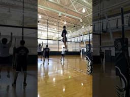 Height check on net 2 inches higher than regulation (8’2”)