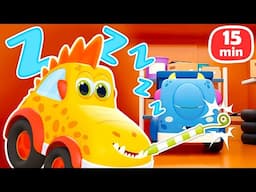 Are Yoy Sleeping, Little Monster Cars? It's time to play and have fun with nursery rhymes for kids.