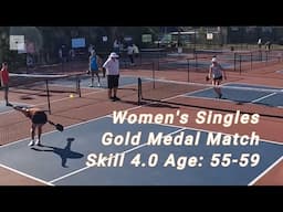 Women's Singles 4.0, 55-59 Gold Medal Pickleball Match - US OPEN 2025
