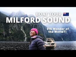 Milford Sound: Epic New Zealand Boat Cruise & Waterfalls!🌿🚢